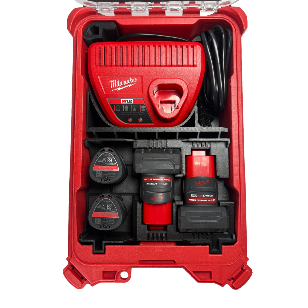 模組化內襯 美沃奇M12 C12C充電器 + M12電池用 3D列印內襯