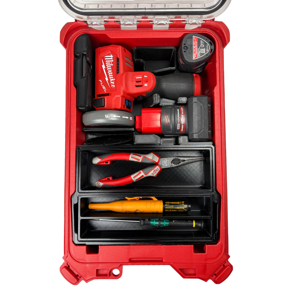 Milwaukee 2522-20 M12 FUEL™ 3" Compact Cut Off Tool + Modular storage box Insert. INT(35H)-COTSB31 &amp; INT(35L)-B200