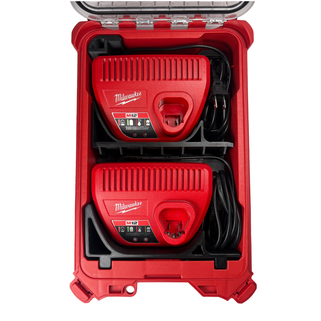 模組化內襯 美沃奇M12 C12C充電器兩組用 3D列印內襯