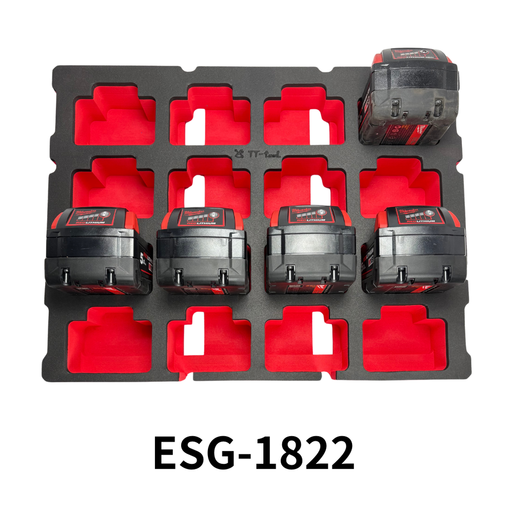 美沃奇雙抽 8442抽屜箱專用 M18 B5電池收納內襯 ESG-1822