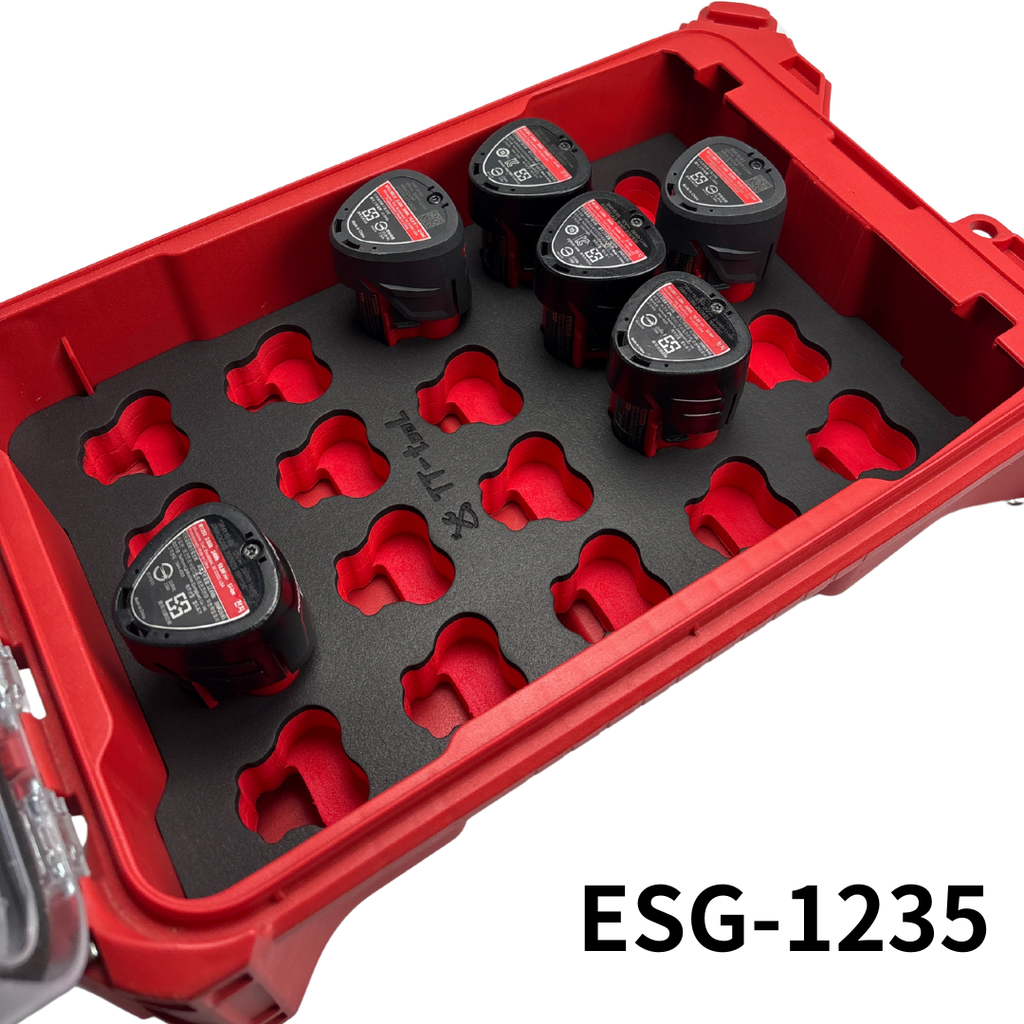 美沃奇12V小型電池 滿版內襯配置 ESG-1235