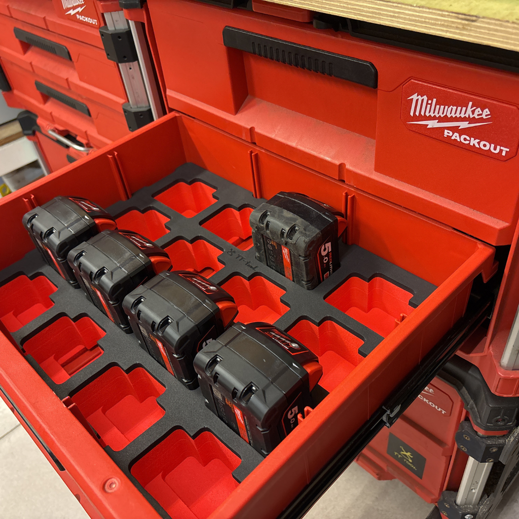 美沃奇雙抽 8442抽屜箱專用 M18 B5電池收納內襯 ESG-1822