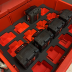 Milwaukee Double Drawer 8442 Drawer Box Special M18 B5 Battery Storage Insert ESG-1822