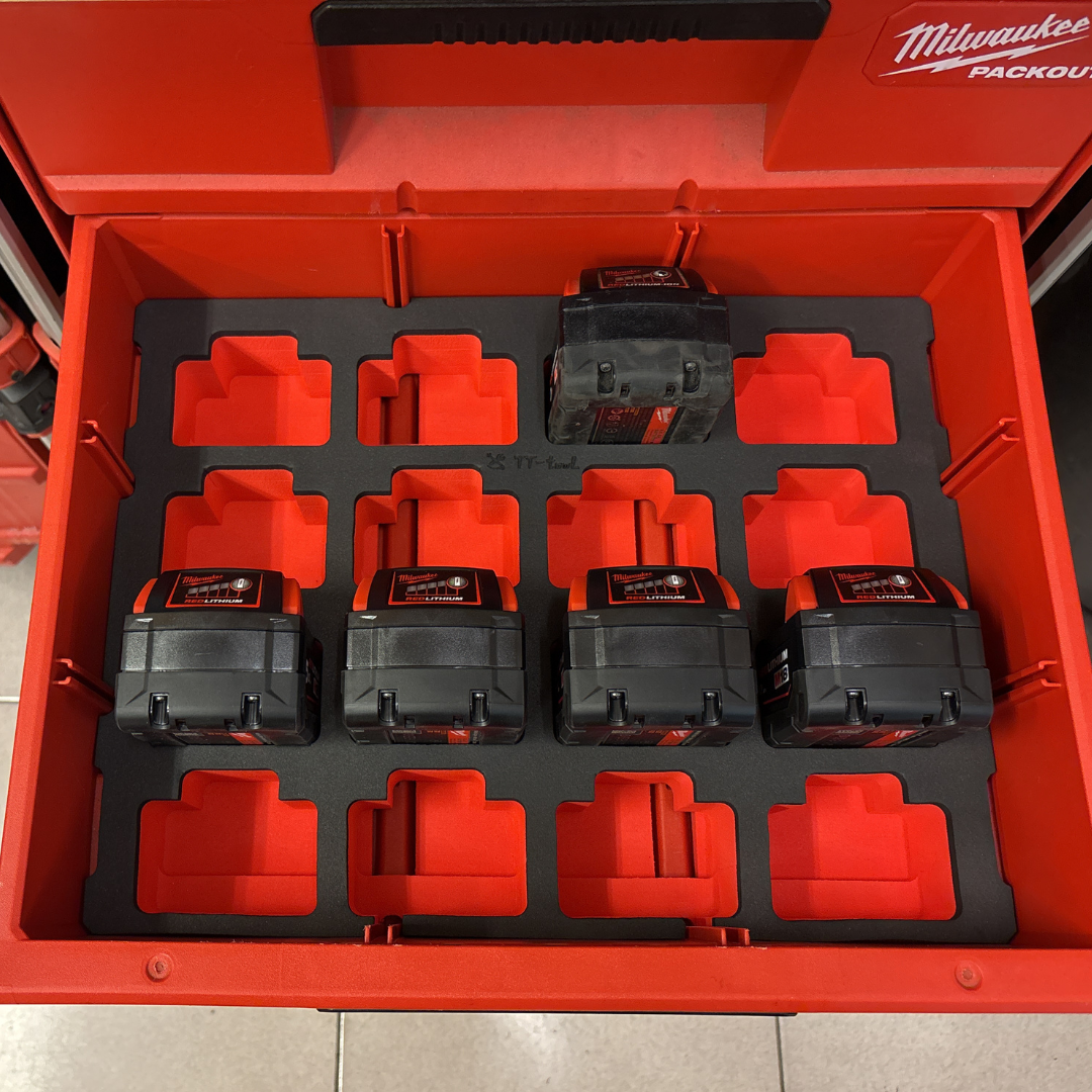 美沃奇雙抽 8442抽屜箱專用 M18 B5電池收納內襯 ESG-1822